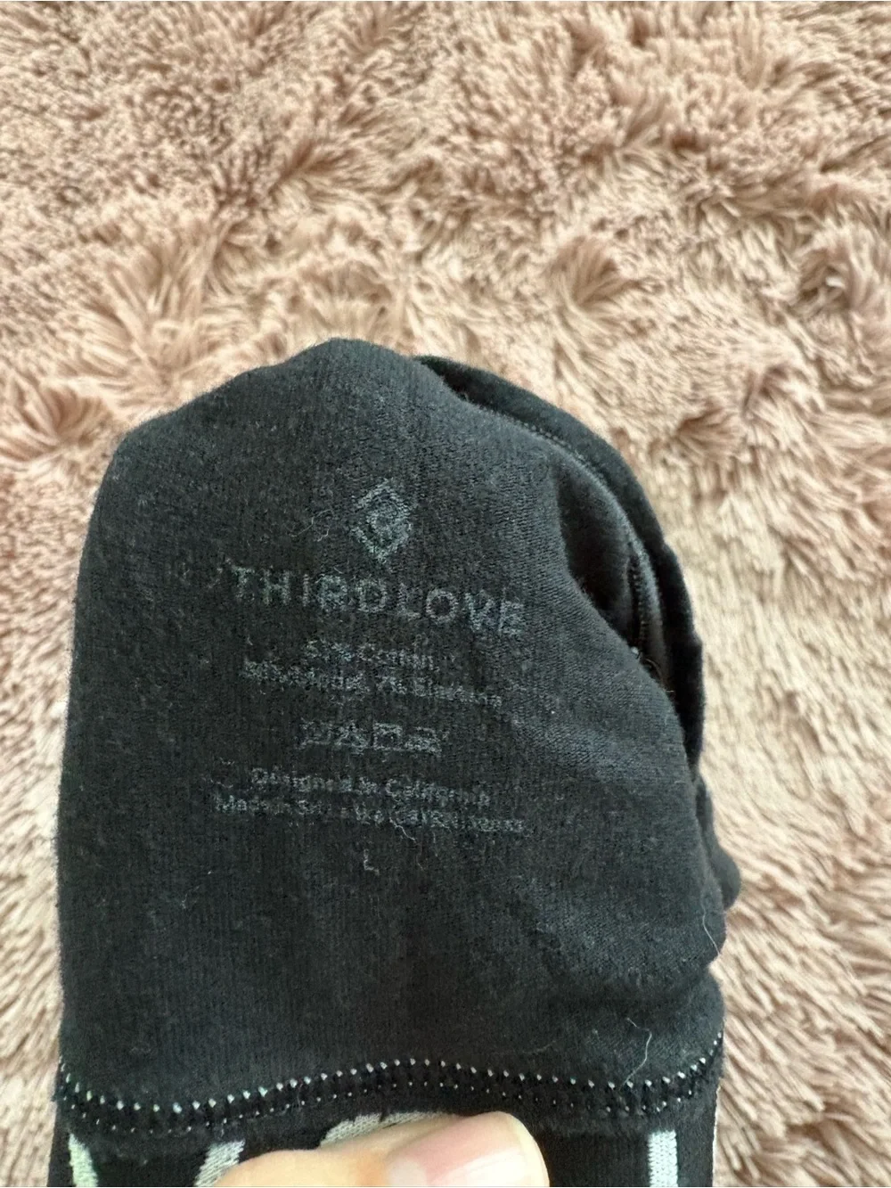 ThirdLove Bralette with White Logo Band